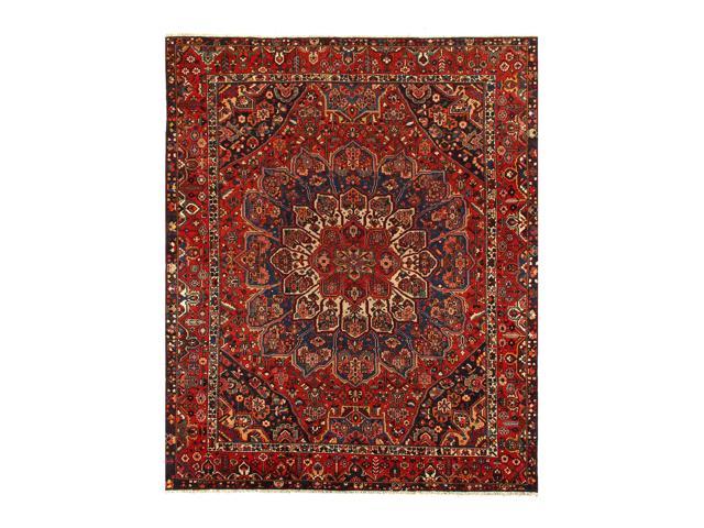 Photos - Area Rug Canvello Persian Bakhtiari Navy Blue And Red Rug - 10'8" X 12'11" 54099