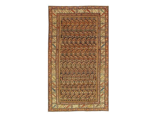 Photos - Area Rug Canvello Persian Hamadan Brown Rugs For Living Room - 5' X 8'9' D07206