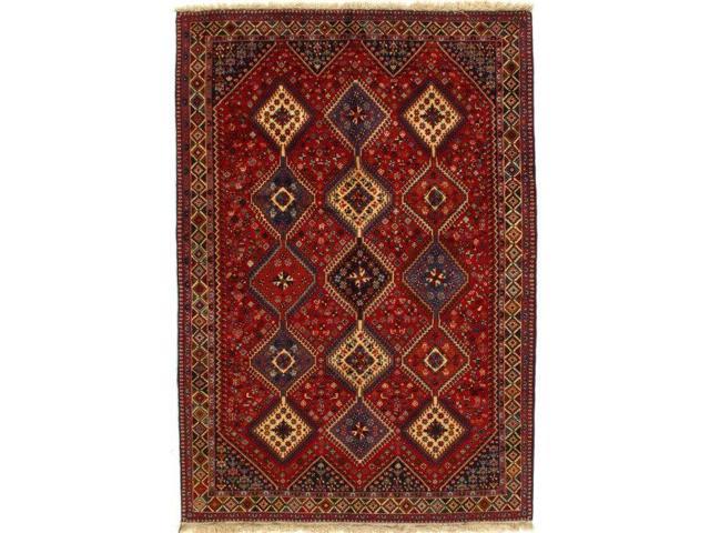Photos - Area Rug Canvello Persian Yalameh Navy And Red Rug - 7'x 10' D08687