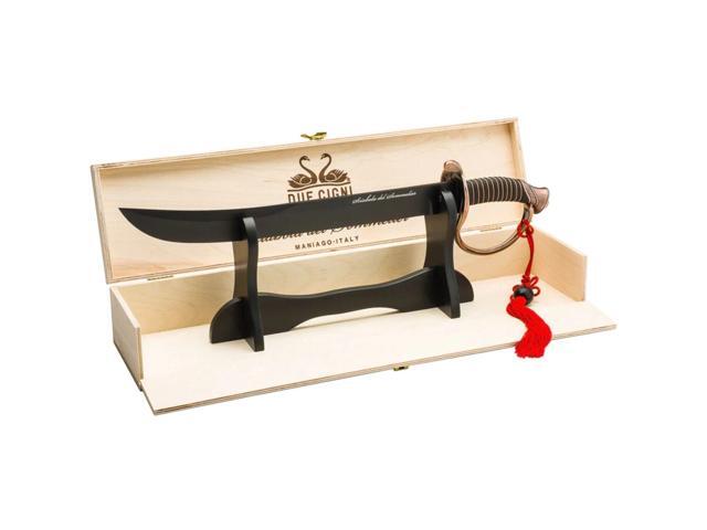 Boker Due Cigni Sabre Sommelier, Stainless Steel Black PTFE Blade Coating, Black
