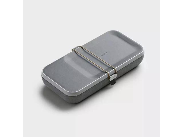 Orbitkey Nest Portable, Customizable Desk Organizer Case w/Wireless Charger, Ash