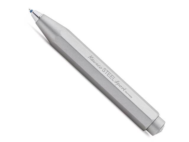 Kaweco Sport Retractable Ballpoint Pen with Standard D1 Refills, Stainless Steel