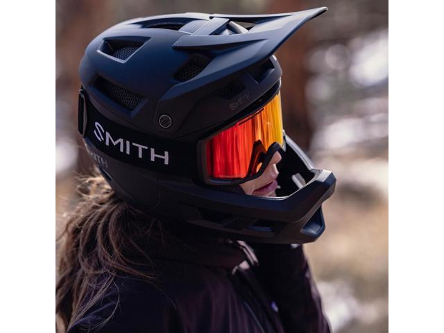 Smith Mainline Cycling Helmet Downhill Adult Mountain Bike Helmet - Matte Black, Medium