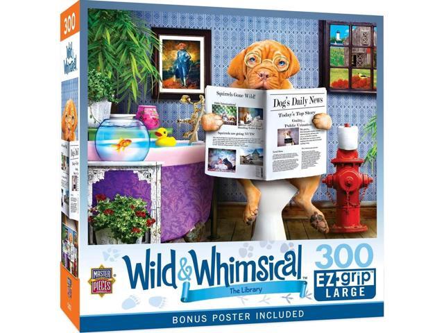 MasterPieces Wild & Whimsical The Library 300 Piece EZ Grip Jigsaw Puzzle