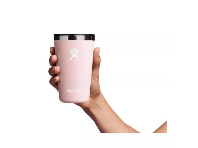 Hydro Flask Insulated Tumbler with Lid and Double Wall, 16 oz - Trillium Pink