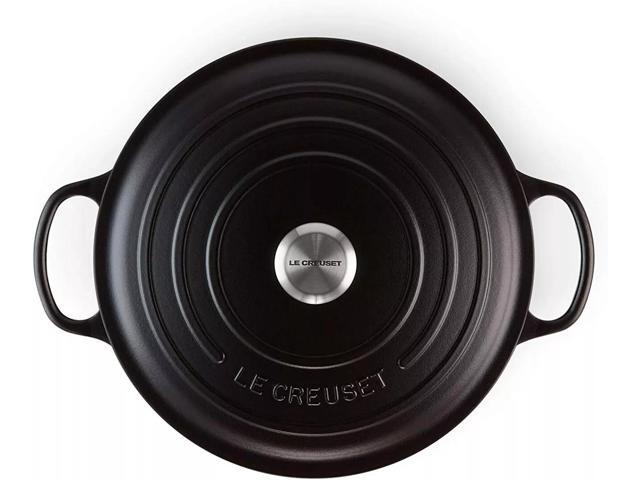 Le Creuset Signature Enamelled Round Casserole Dish With Lid, 8.5qt, Matte Black