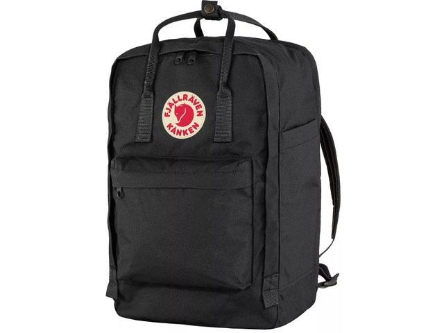 Fjallraven F23525-550 Adjustable Water Resistant Kanken Backpack, 17-in - Black
