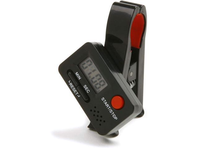 Norpro 1493 Black Digital Clip-On 99 Minute Cooking Timer - Plastic Body