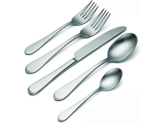 Oneida H326045Al20 Satin Icarus 45-Piece Everyday Flatware Set, Service For 8