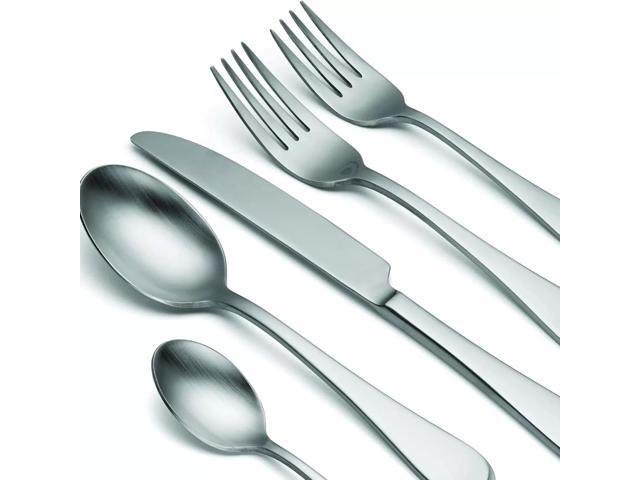 Oneida H326045Al20 Satin Icarus 45-Piece Everyday Flatware Set, Service For 8