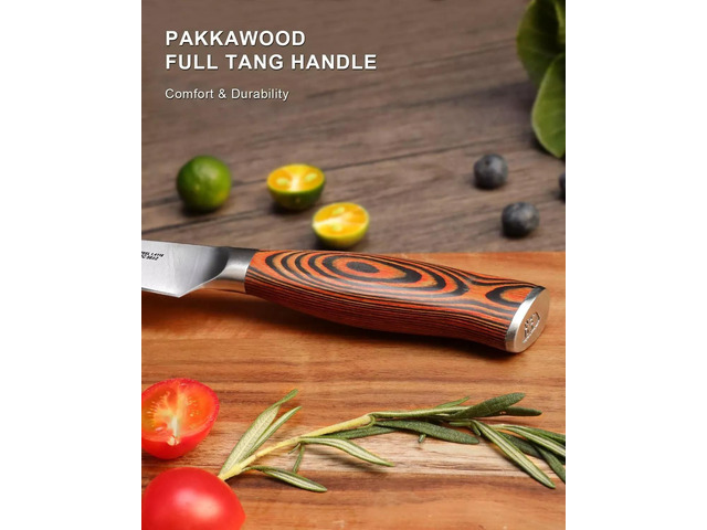 TUO Cutlery 5'' Utility Kitchen Knife - Fiery Phoenix Series, Stainless Steel