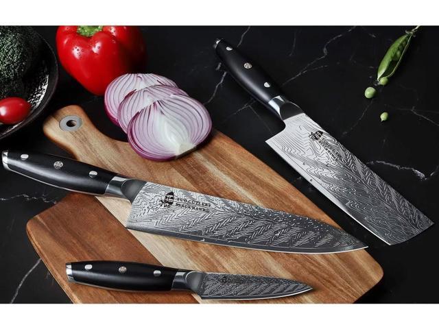 TUO Cutlery High Carbon Stainless Steel Kitchen Chef Knife 8-inch, Black