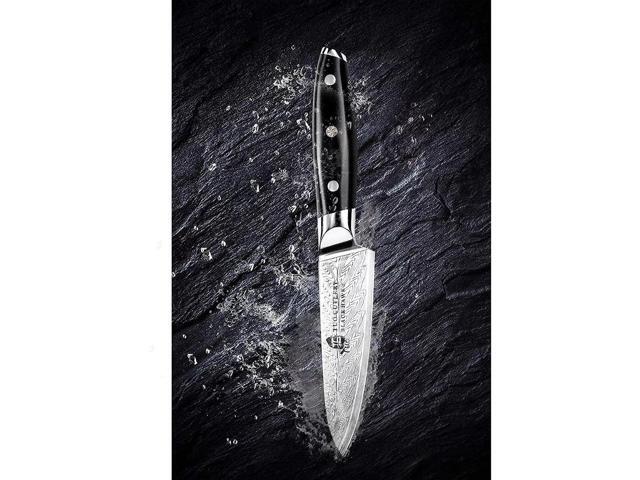 TUO Cutlery 3.5'' Paring Knife - Black Hawk-S Series, Small Chefs Kitchen Knife