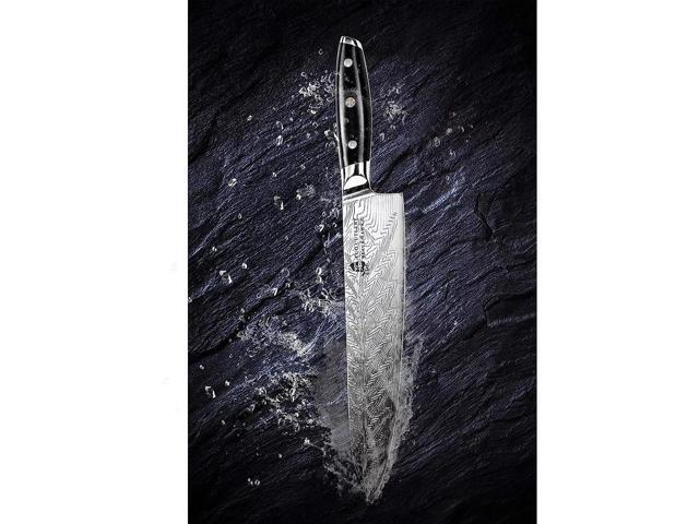 TUO Cutlery 10'' Chef Knife - Black Hawk-S Series, Vegetable & Meat Cleaver
