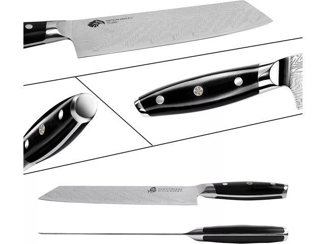 TUO Cutlery Chef's Kitchen Kiritsuke Knife, Black Hawk-S Series, 8.5 inch