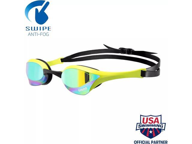 Arena Unisex Cobra Ultra Swipe Mirror Lens, Swim Goggles, Emerald/Cyber Lime