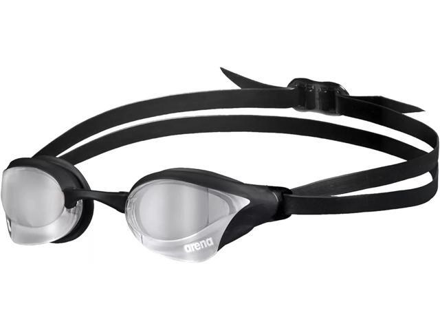 Arena Unisex Cobra Core Swipe Anti-Fog Racing Swim Goggles - Silver/Black