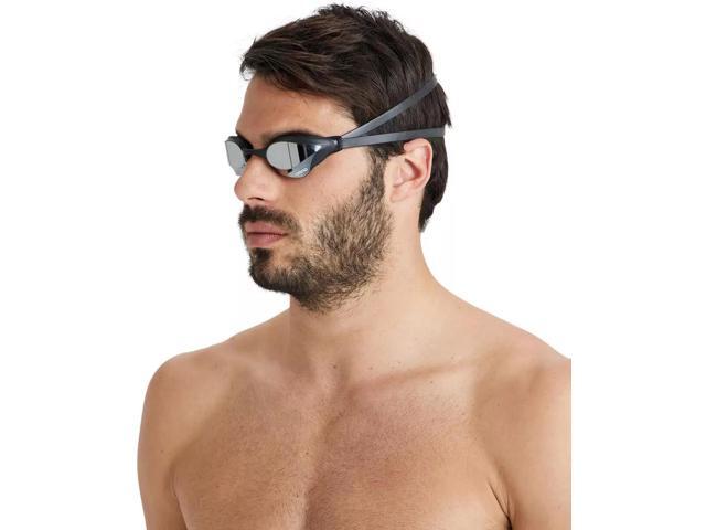 Arena Unisex Cobra Core Swipe Anti-Fog Racing Swim Goggles - Silver/Black