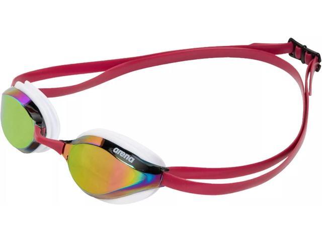Arena Unisex Python Racing Swim Mirror Lens Goggles, Copper/White/Red Wine