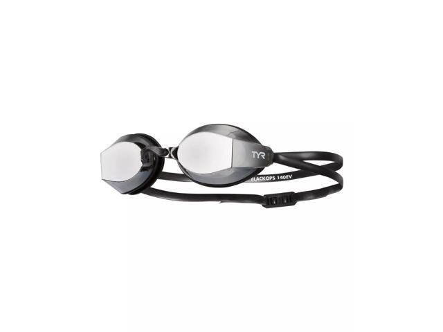 TYR Women's Black Ops 140 EV Racing Mirrored Swim Goggles Adult Fit, Smoke