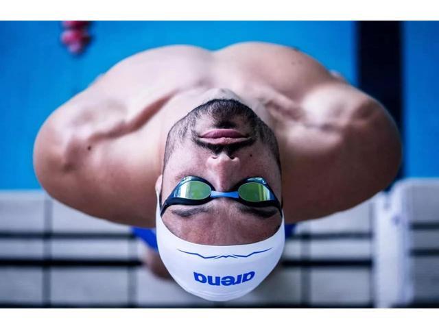 Arena Unisex Cobra Core Swipe Anti-fog Racing Swimming Goggles - Aqua/Black