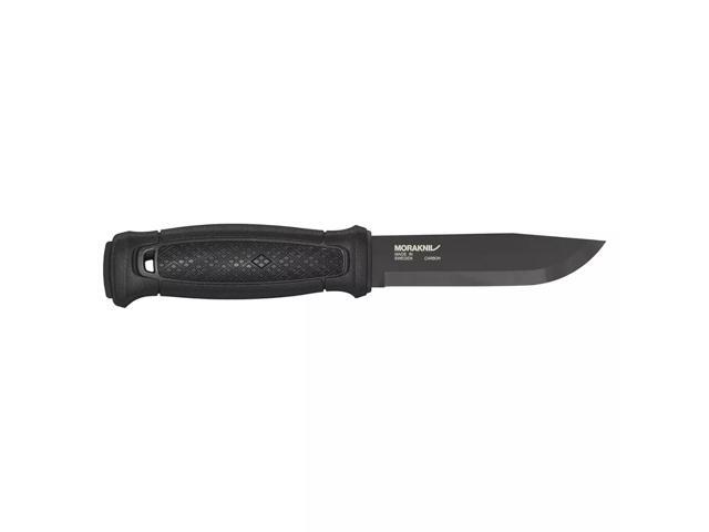 Morakniv Garberg Full Tang Carbon Steel Fixed Blade Knife with Multi-Moun, Black