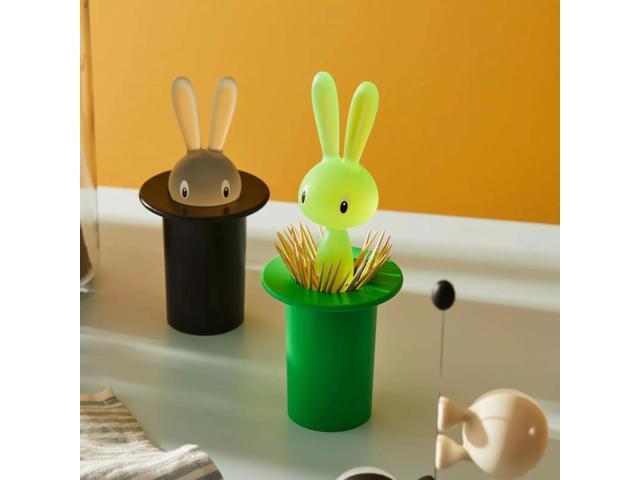 Alessi Magic Bunny Toothpick Holder, Green