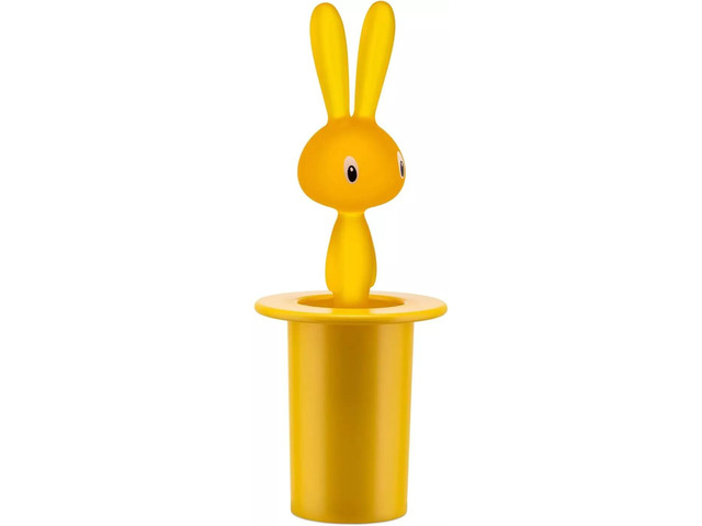 Alessi ASG16 Y Magic Bunny Plastic Toothpick Holder, Yellow