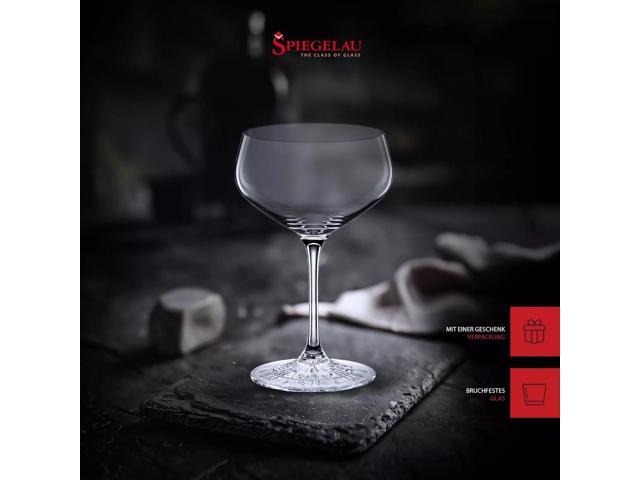 Spiegelau Prefect Coupette Cocktail & Coupe Martini Glasses, Pack of 4 - Clear