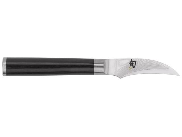 Shun Classic 2.5' Bird's Beak Paring Knife with D-Shaped Pakkawood Handle, Ebony