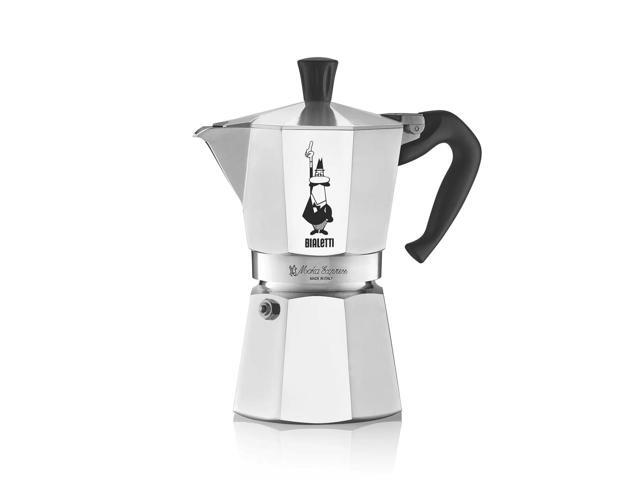 Bialetti Moka Express 4-Cups Export Stovetop Espresso Maker, Silver