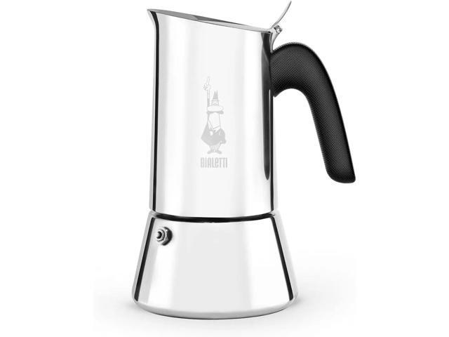 Bialetti New Venus Stovetop Induction Espresso Coffee Maker, 10 -Cups, Silver