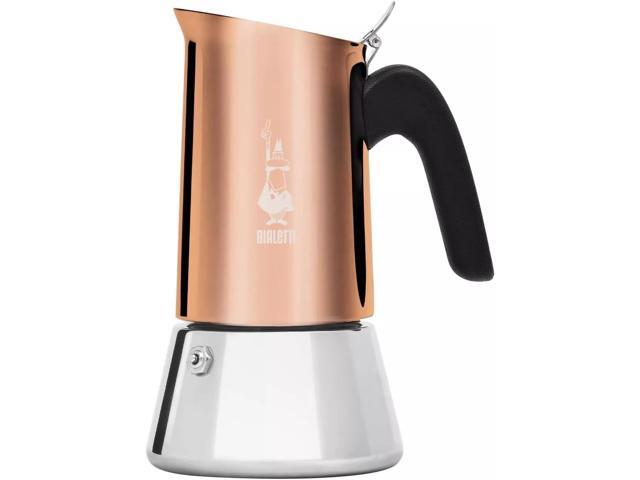 Bialetti New Venus Stovetop Coffee Maker Induction, 4 Cups - Copper/Silver