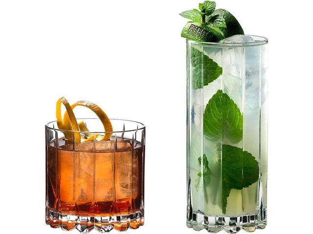 Riedel 5417/57 Drink Specific Glassware Rocks and Highball, Set of 8, Clear