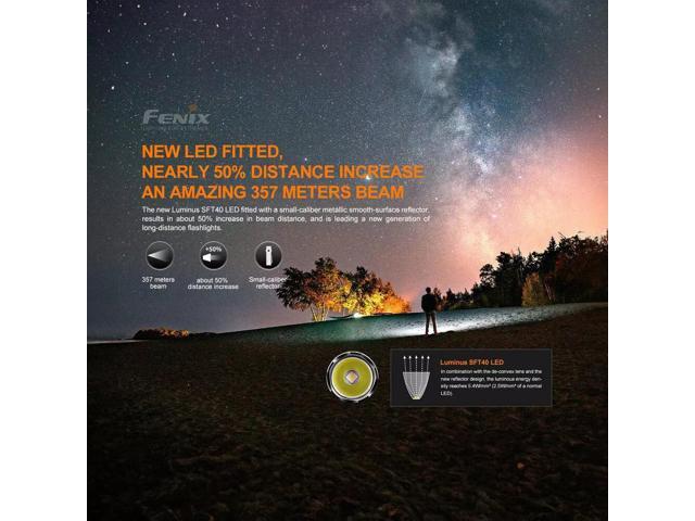Fenix Flashlight PD35 Version 3.0 Rechargeable LED Flashlight (Black)