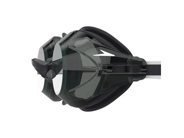 Speedo Vanquisher 3.0 Swimming Slide & Lock Nose Bridge Goggles, Black