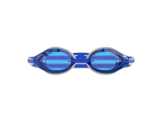 Speedo Vanquisher 3.0 Anti-Fog Swimming Slide & Lock Nose Bridge Goggles, Blue