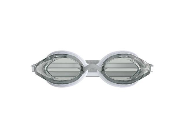 Speedo Women's Vanquisher 3.0 Anti-Fog Swimming Goggles, White/Steel