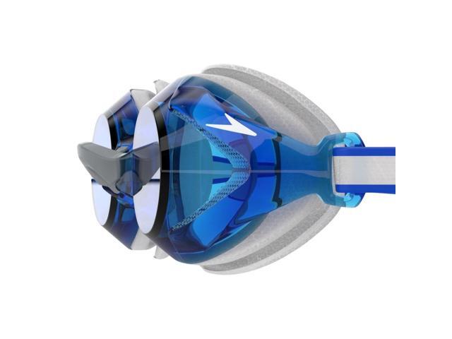 Speedo Junior Vanquisher 3.0 Swimming Slide & Lock Nose Bridge Goggle Blue/White