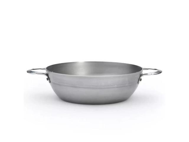 De Buyer Mineral B 9.5-Inch Carbon Steel Country Fry Pan with Two Handles