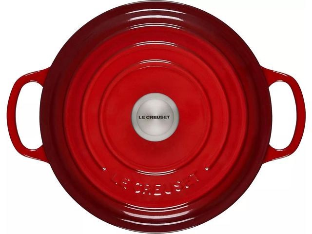Le Creuset 3.5 qt. Enameled Cast Iron Signature Round Dutch Oven, Cerise