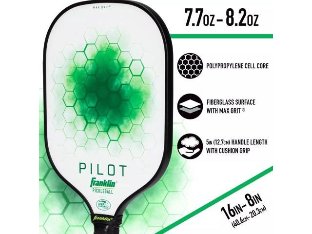Franklin Sports 10mm Pilot Series Lightweight Pickleball Paddle, Green