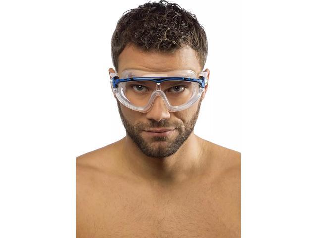 Cressi Unisex DE203320 Skylight Open Water Swimming Mask, Clear/Black/Blue Lens