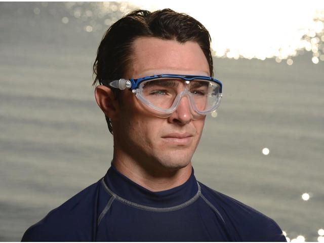 Cressi Unisex DE203320 Skylight Open Water Swimming Mask, Clear/Black/Blue Lens