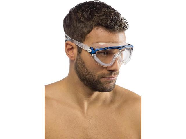 Cressi Unisex DE203320 Skylight Open Water Swimming Mask, Clear/Black/Blue Lens