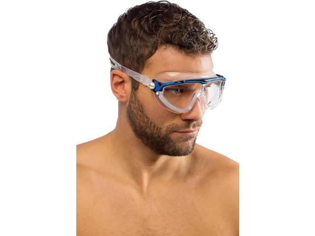 Cressi Adult Wide View Anti-UV Skylight Swimming Goggles, Clear/Black/Grey