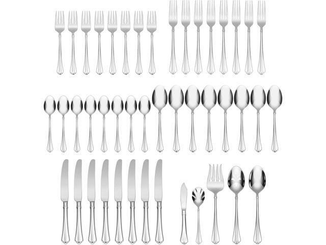 Oneida Juilliard 45 Piece Fine Flatware Set Dishwasher Safe, Service For 8