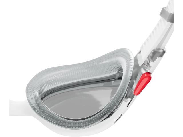 Speedo Unisex-Adult Biofuse 2.0 Swim Goggle, Black/White/Smoke
