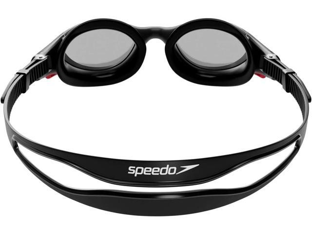 Speedo Unisex-Adult Biofuse 2.0 Swim Goggle, Black/White/Smoke