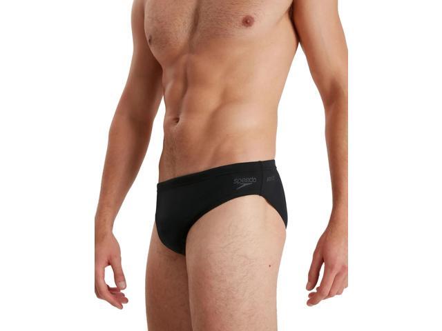 Speedo Men's Swimsuit Brief PowerFlex Eco Fitness Solar - Black, Size 36